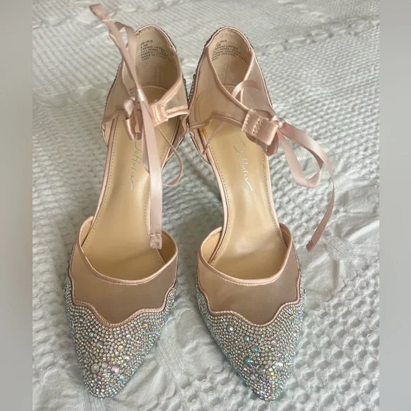 Betsey Johnson Women's Iris Evening Pumps Wedding Something Blue Sole - Picture 2 of 11